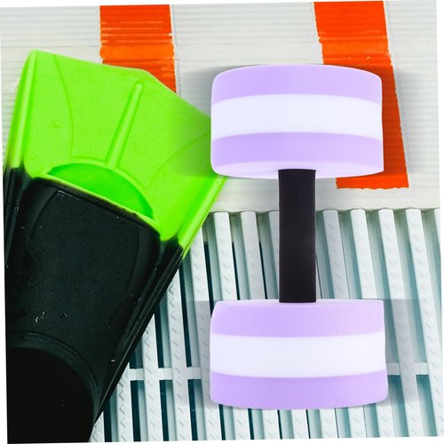 Toddmomy Water Resistance Aerobics Dumbbells 2pcs Eva Foam Dumbbells for Pool Exercises