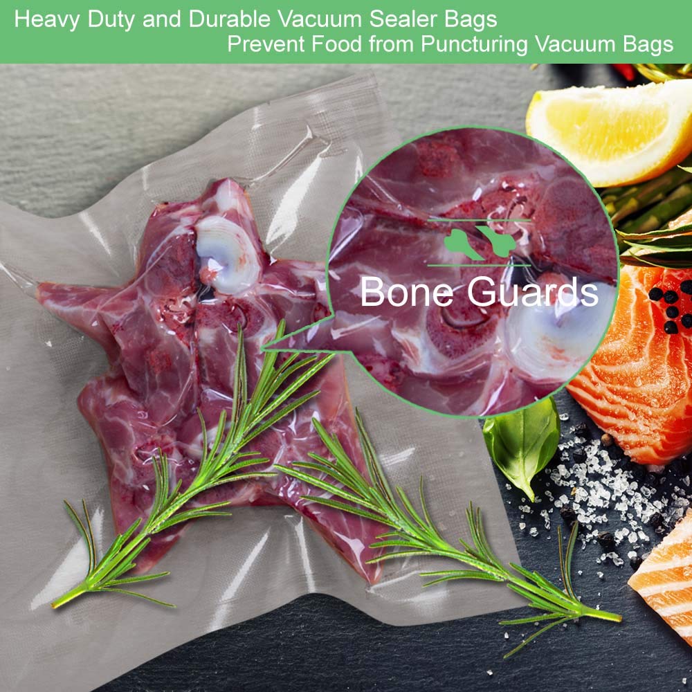 WVacFre 200 Gallon 11"x16" BPA Free Vacuum Sealer Bags for Food Storage