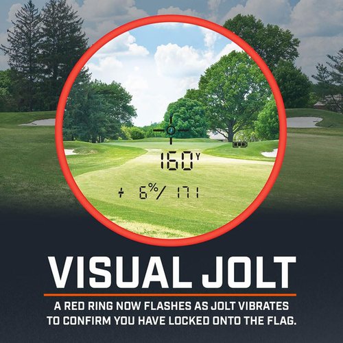 Bushnell Golf Tour V5 Shift Laser Rangefinder Patriot Pack | Slope Compensation, PinSeeker, Magnetic Mount, 6X Magnification, 1300 Yard Range, 3D Flyovers in App, Signature Series Golf Towel Bundle