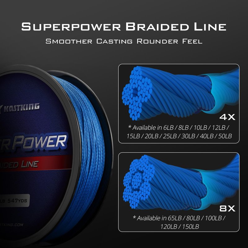 KASTKING SUPERPOWERBRAID 300M/328YD 50LB/22.7 KG/0.40MM