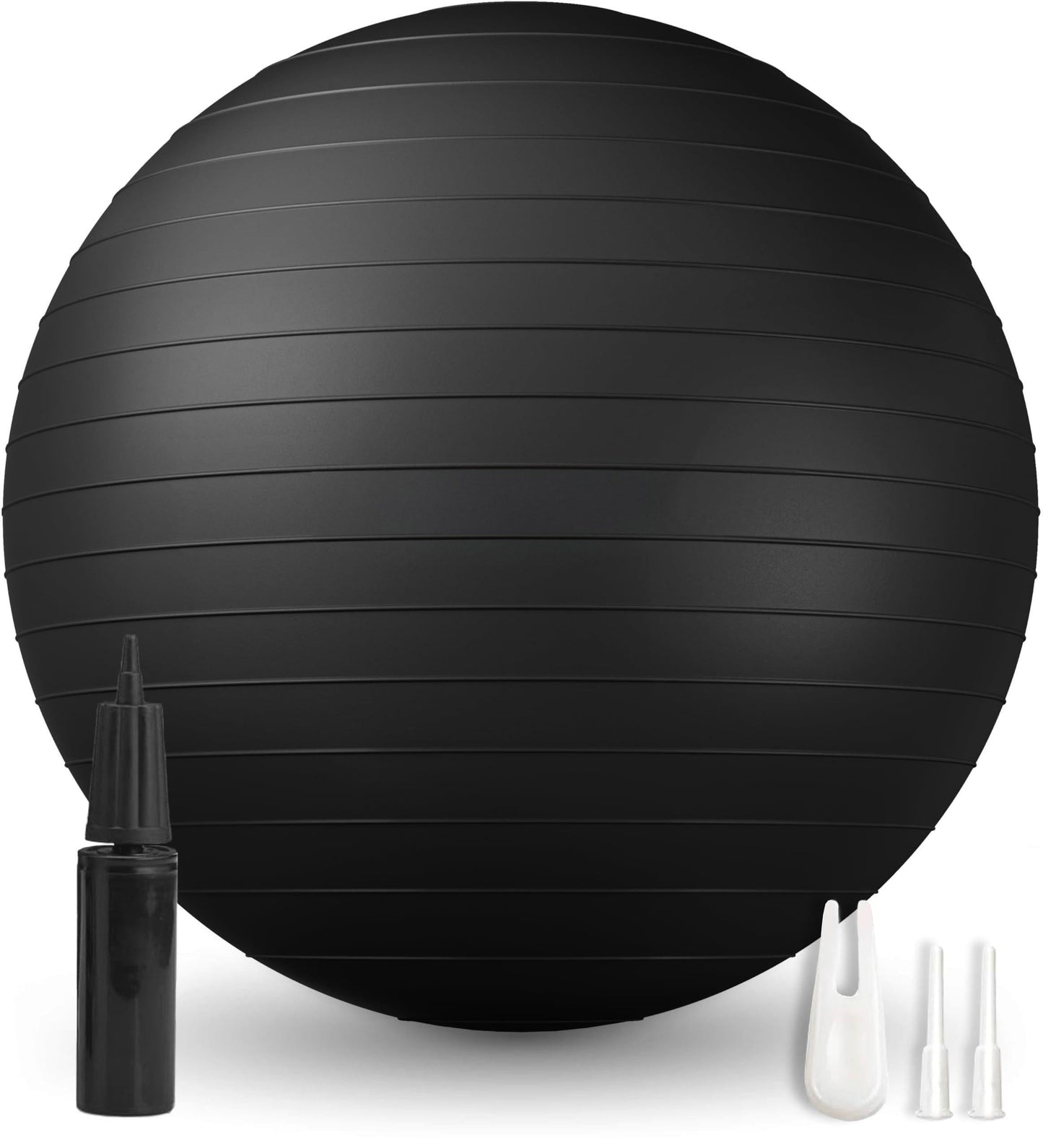 Miloll Exercise Ball - Yoga Ball Anti-Burst and Slip Resistant, for Fitness, Pregnancy, Stability, Balance, Core Workout - Training Ball w/Quick Pump - Office, Home, Gym