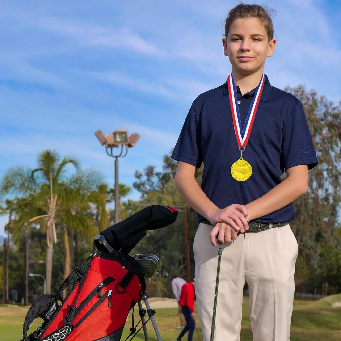 12 Pieces Gold Medals for Awards - Winner Medal Metal with Neck Ribbon Prizes for Kids, Adults, Sports Day, Spelling Bees, Competitions, Party, 2 Inches