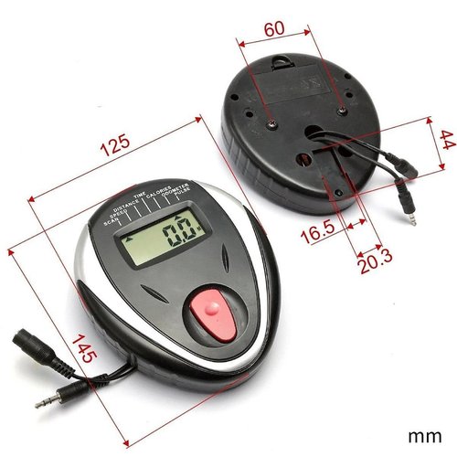 Aymzbd Rowing Machine Counter, Elliptical Training Display, Home Gym Multifunction Monitor Speedometer, Exercise Bike Monitor Screen