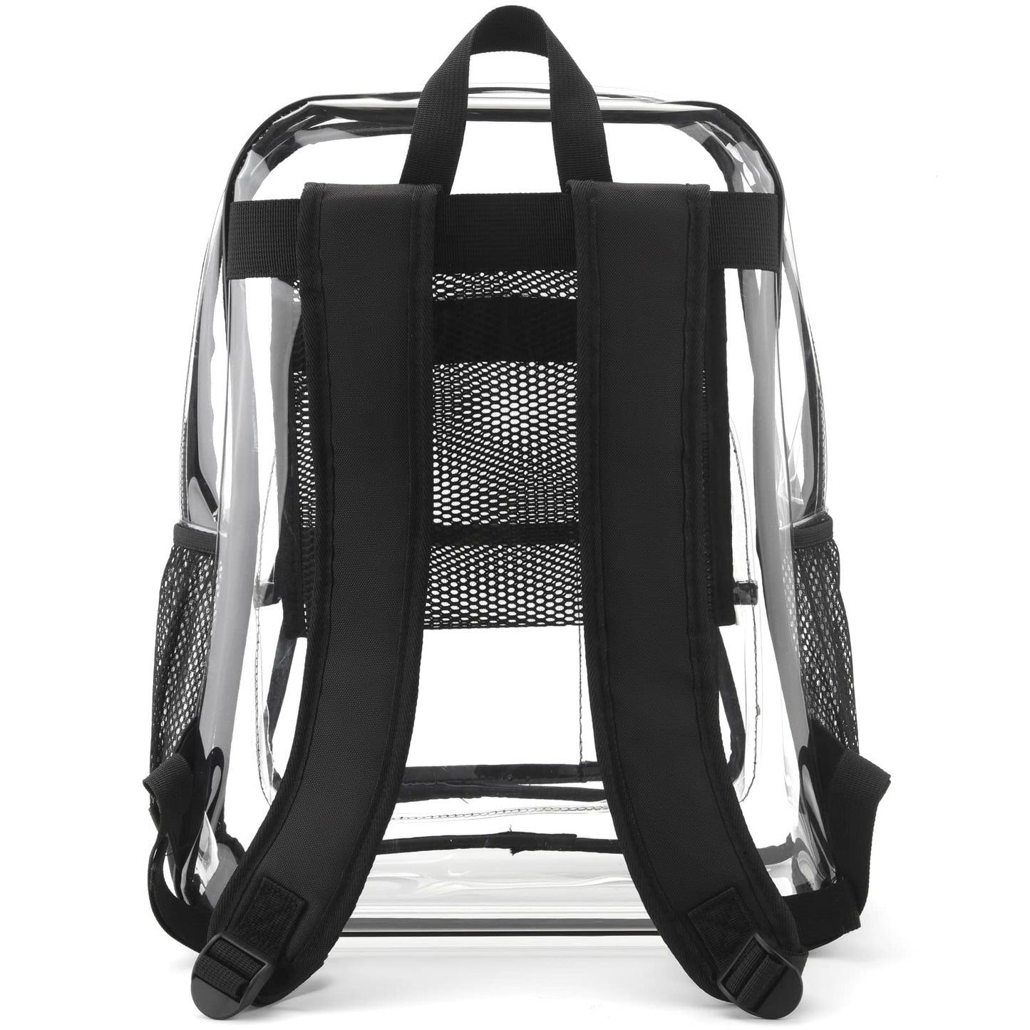 Carolipack Clear Backpack Heavy Duty For Work XL.TPU Transparent Backpacks for College,Travel,Sporting (Clear) - H17.7x''14.1''x6.8''