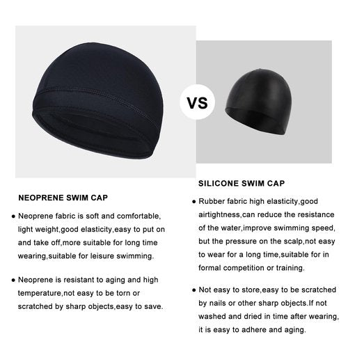 TBLUITE Neoprene Diving Scuba Hood Swim Cap for Toddler Kids Girls Boys Youth Men and Women Thermal Wetsuit Beanie 3mm Hair Clear for Swimming Surfing Windsurf