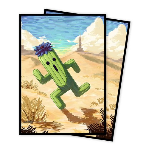 MTG Card Sleeves(Cactus Black Lotus) Magic The Gathering Card Sleeves Art Sleeve Deck Protector, Clear Front & Matte Back, Smooth Shuffle