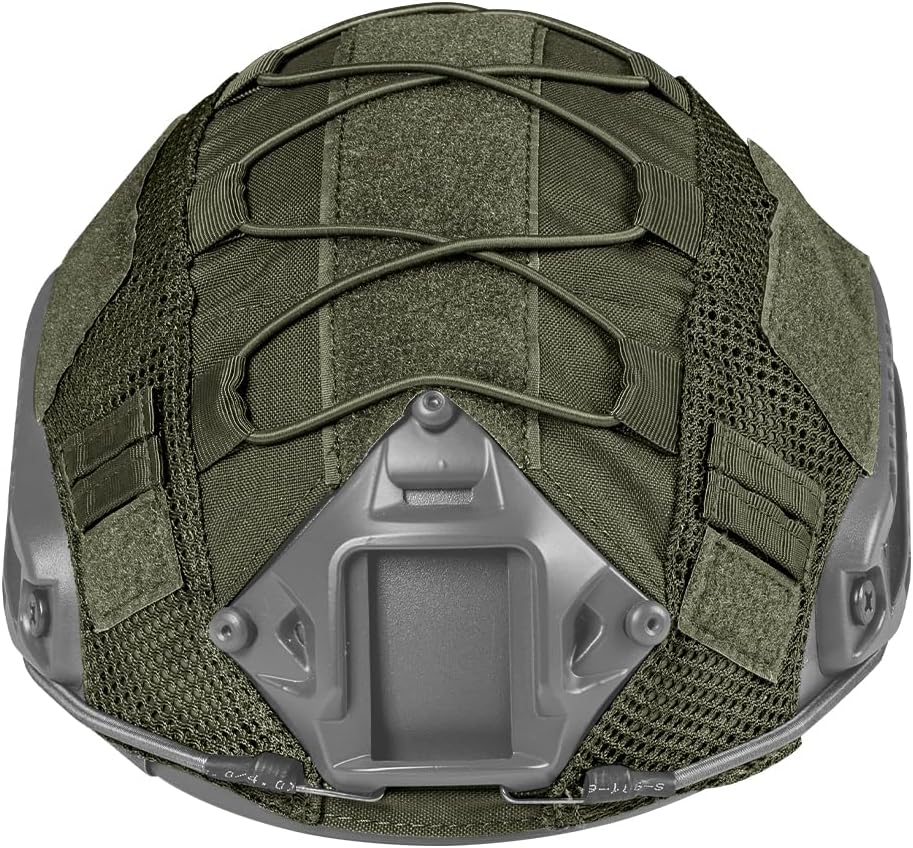 IDOGEAR SPORTS Tactical Helmet Cover for Fast Helmets - Camo M/L Size - Durable 500D Nylon Tactical Gear for Airsoft, Paintball, Hunting
