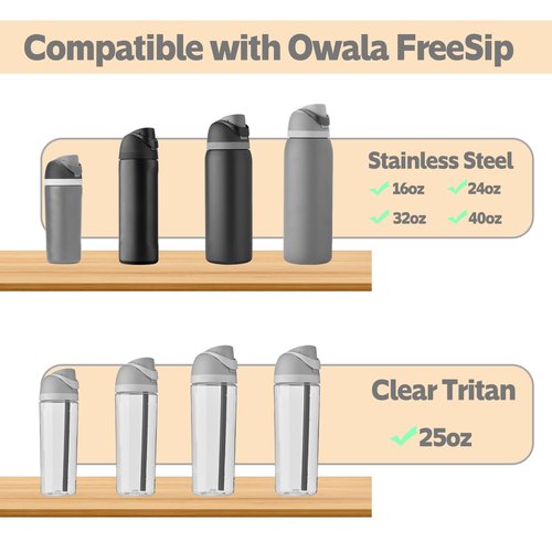 Replacement Cap for Owala Freesip,One Button Water Bottle Top Lid Compatible with Owala Cup 16oz 24oz 32oz 40oz, BPA-Free Replacement Lid Accessory for Owala Free Sip (Purple)