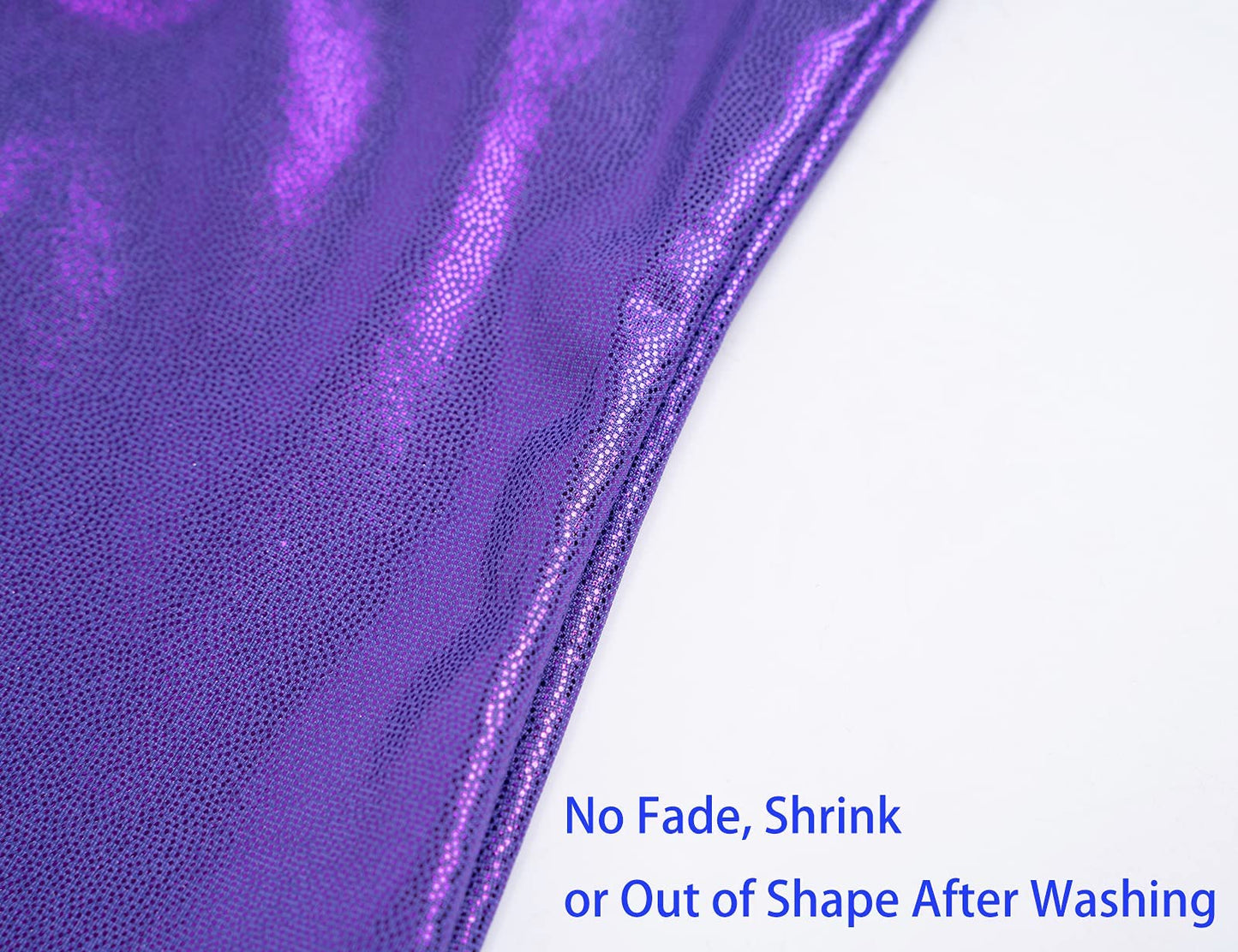 Domusgo Gymnastics Leotards for Girls 6-7 Years Old Purple Sparkly One Piece Tumbling Outfits