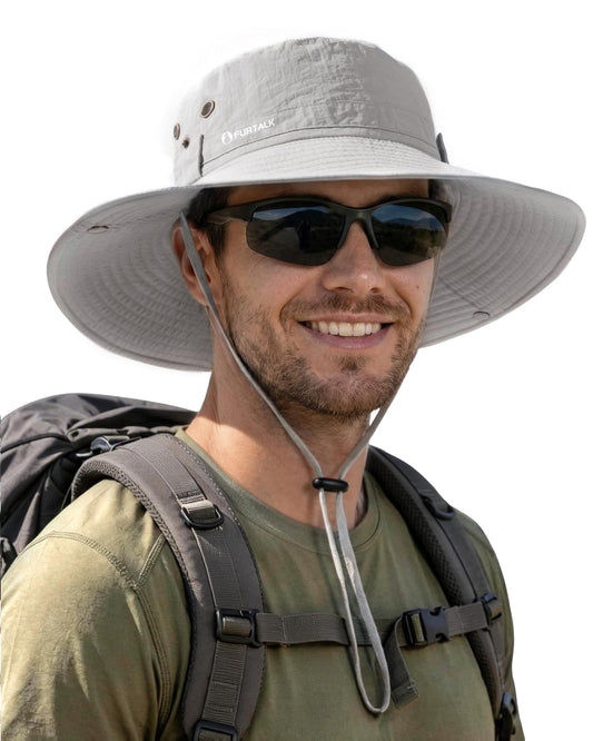 FURTALK Sun Hats for Men Fishing Hat UPF Protection Wide Brim Bucket Hat