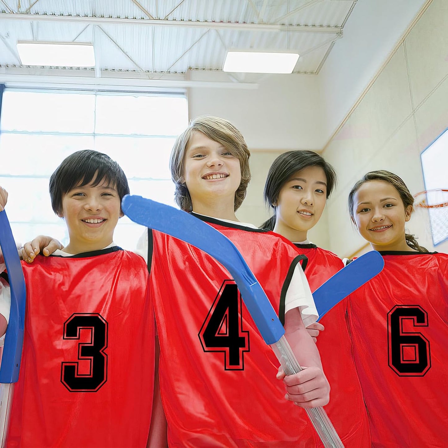24Pcs Scrimmage Training Vest, Soccer Team Practice Vest Team Vest with Numbers, Team Sports Practice Pennys Basketball Football Jerseys with Belt for Men Adult Youth