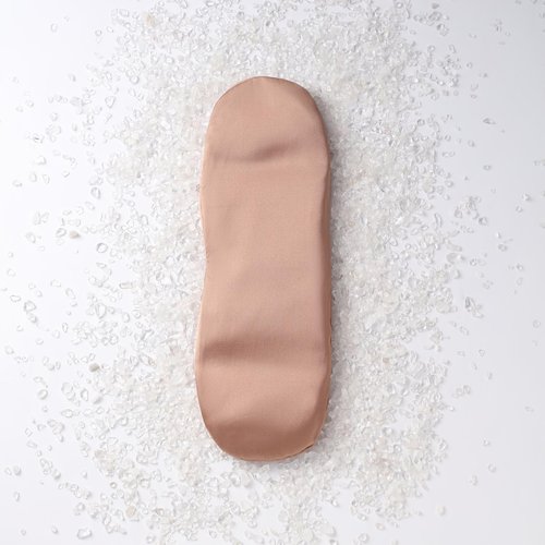 KISMETICS - Natural Crystals Weighted Eye Pillow for Relaxation, Sleeping, Yoga, SPA and Travelling, Cooling Eye Pillow, Reusable and Good Relaxation Gifts for Women(Clear Quartz)