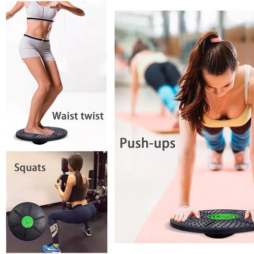 puzoxi Balance Board Maze, Balance Board with Marble Maze, 10°-30° Tilt Non-Slip Round Fitness Wobble Boards for Core Strength & Posture Training for Gym, Yoga & Home Office Use(Purple)