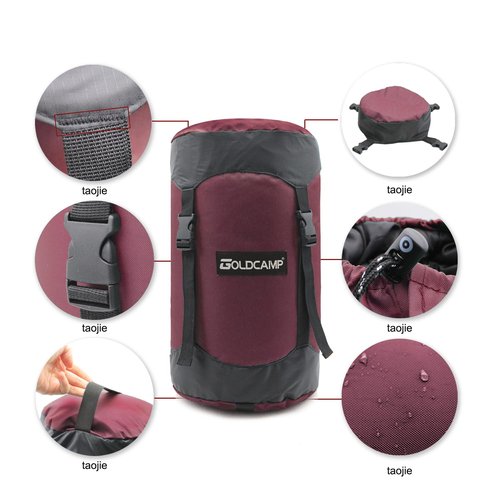 GoldCamp Outdoor Storage Stuff Sacks, Camping Gear Organizer (Red, XXXL)