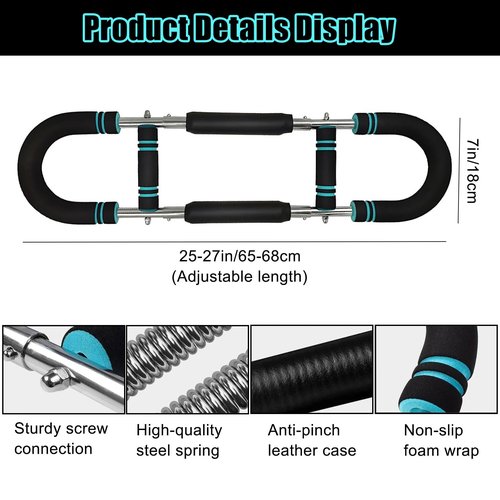 Twister Arm Trainer, 60-110 Lb Adjustable Chest Workout Equipment, Twister Arm Exerciser Shoulder Muscle Training Portable Removable Design for Home Fitness