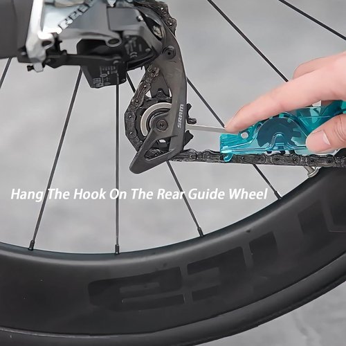 Chooseyo Bike Chain Cleaner,Multi functional chain cleaner Suitable for Mountain Bike, Road Bike,Bicycle Cleaning Brush Tool for Drivetrain(green)