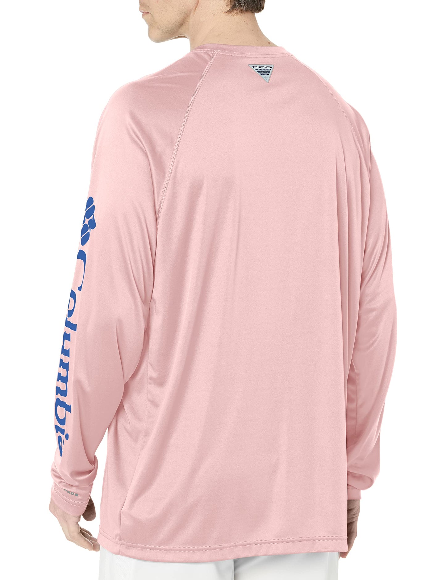Columbia Men's Terminal Tackle Long Sleeve Big Shirt, Cherry Blossom/Vivid Blue, 3X