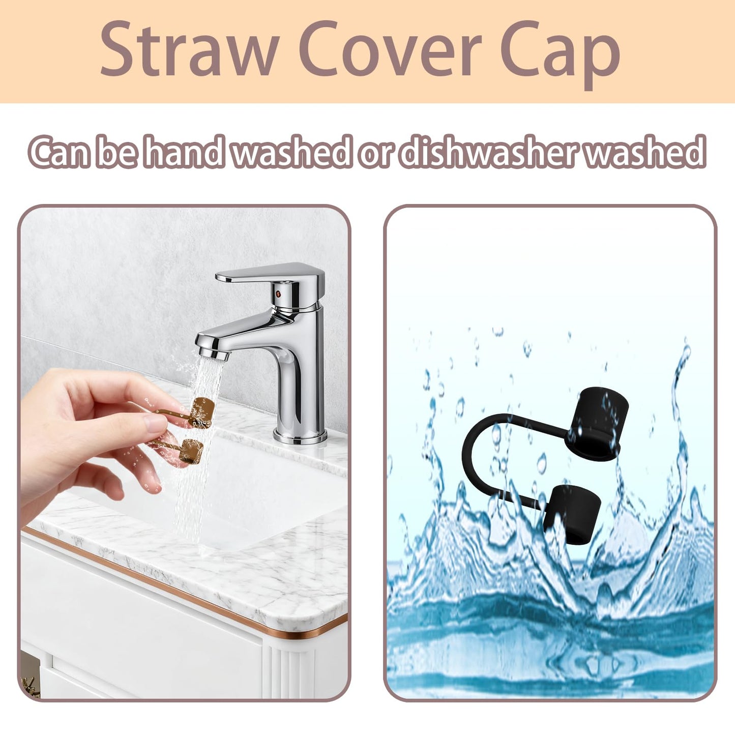 DEWJDFSC 6PCS Silicone Straw Covers Toppers Compatible with Stanley 30&40 Oz Tumbler Accessories Simple Straw Caps Reusable Lid Cover for Stanley Cup 10mm 0.4in Straws (Colorful 2)