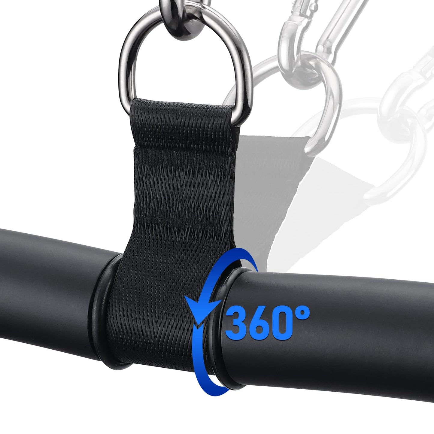 TOBWOLF Lat Pulldown Bar, Multi-Function Cable Machine Handle for Home Gym