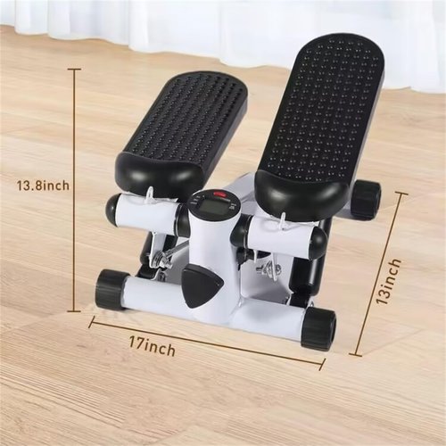 Space-Saving Exercise Stepper–Quiet, Smooth Workout with Adjustable Resistance & Cushioned Pedals