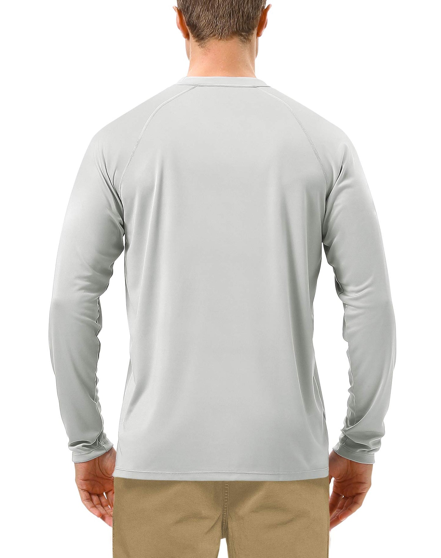Roadbox Mens UPF 50+ UV Sun Protection Shirts Outdoor Long Sleeve SPF Diving Rash Guard for Fishing Hiking Swimming
