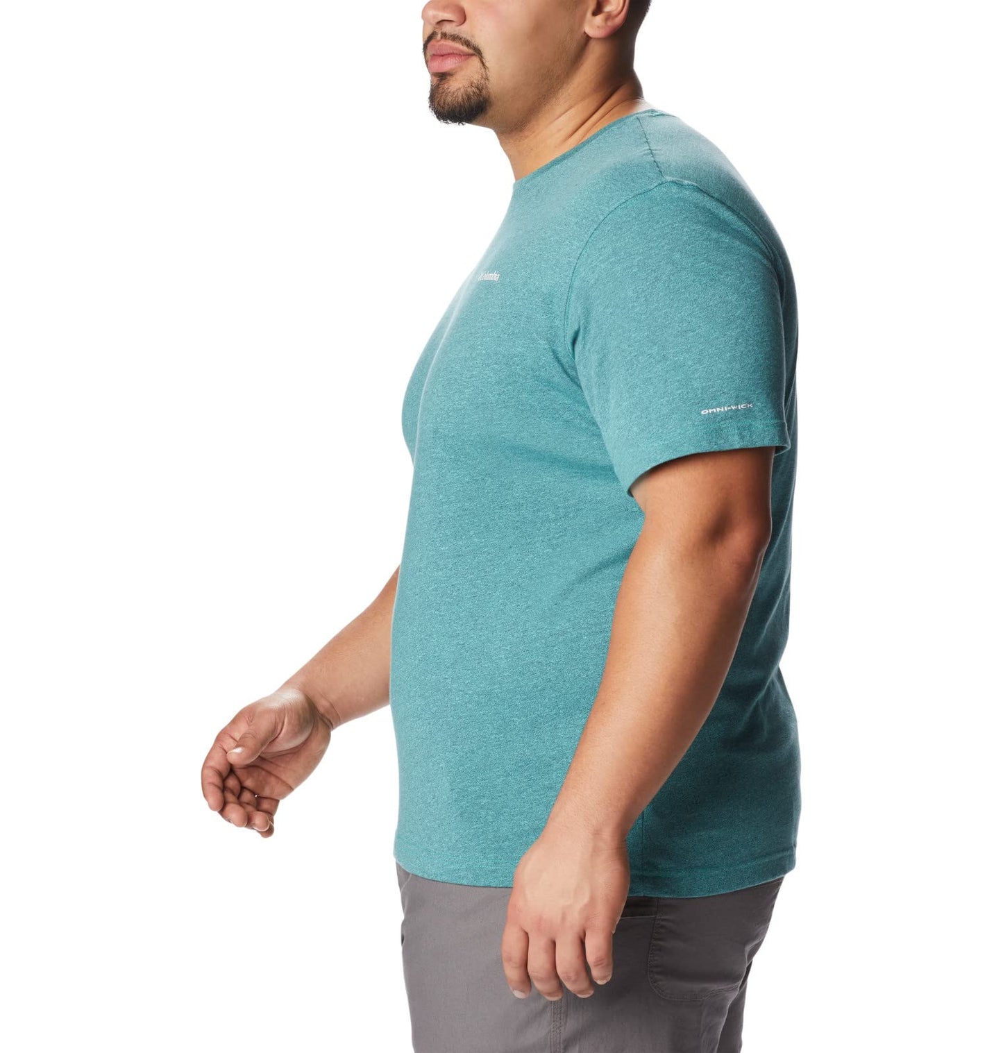 Columbia Men's Thistletown Hills Short Sleeve, Electric Turquoise/Collegiate Navy, X-Small