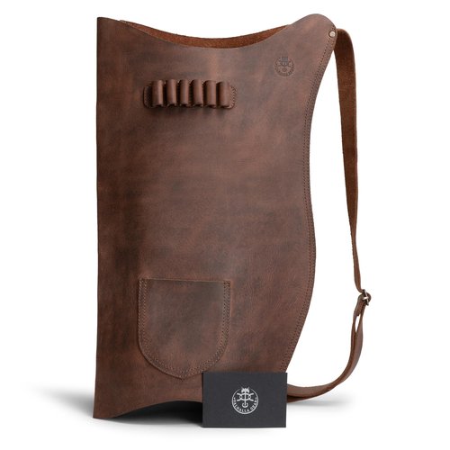 Valhalla Gear, Archery Bow Carrier with Arrow Slots, Adjustable Shoulder Strap, Shooting Targeting, Training, Cosplay, Full Grain Leather, Handmade Archer Accessories (Bourbon Brown)