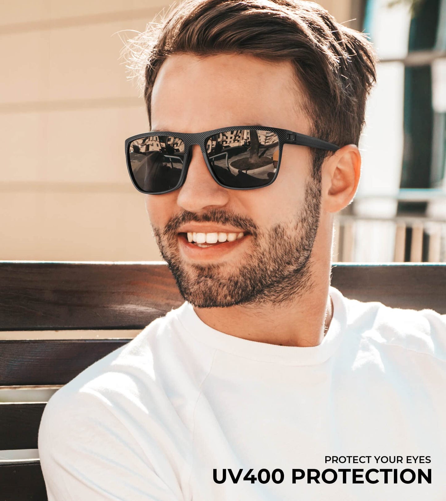 KALIYADI Mens-Sunglasses Polarized Sun-Glasses Men: Classic Sunglasses for Driving Fishing Golf With UV400 Protection