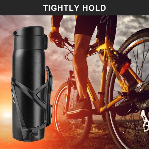 Binudum Bike Water Bottle Holder with Screws Lightweight Cycling Bicycle Water Bottle Holder for Road, Mountain Bike (Black)