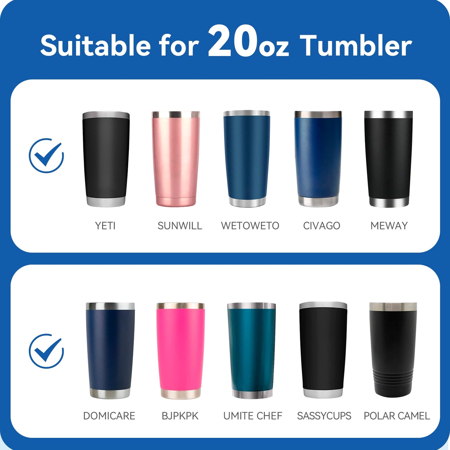 Prurex Magnetic Lid for YETI Rambler 20oz Tumbler & 3.2 Inch Mouth Bottles | Transparent SK Material | Sliding Lock Leakproof Design | Durable Replacement Cup Cover(1 Pack)