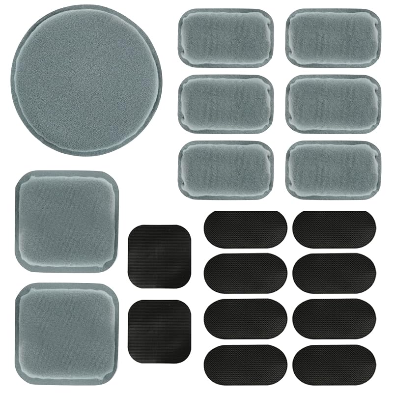 Universal Airsoft Helmet Pads - Light Gray Foam Replacement Kit for FAST/ACH/MICH Helmets