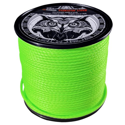 GM CLIMBING Throw Line 1.7mm 180Ft Roll Green UHMWPE Cord 650LBS High Strength for Tree Climbing Arborist Outdoor Utility Cord