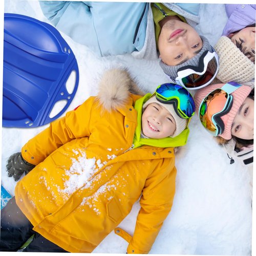 Totority Plastic Sand Sled for Snow Grass and Beach with Pull Rope Versatile Sliding Board for Boy Girl and Adults Outdoor Sled for Family Fun and Adventures