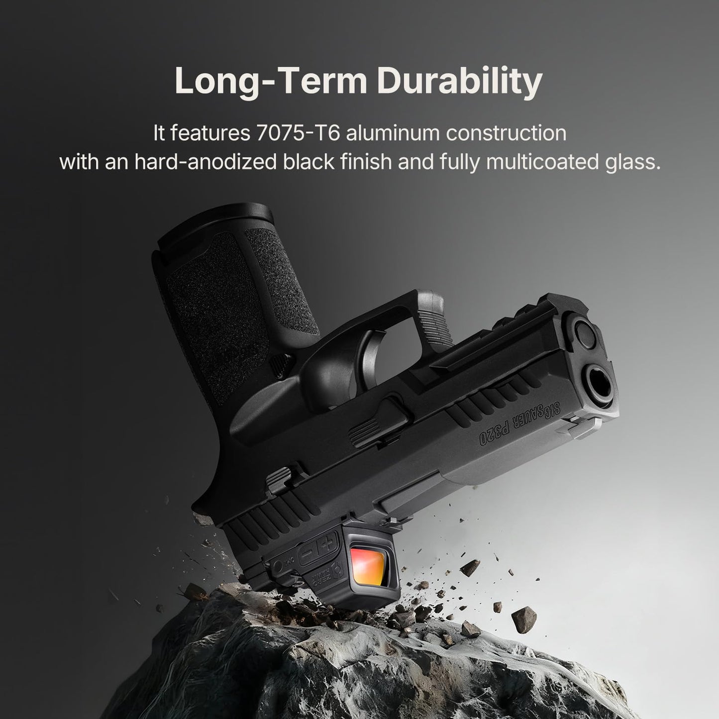 ZEROHAWK OM1 Red Dot Sight, 2 & 32 MOA Multi Reticle System Micro Reflex Sight for Pistol, RMSc/K Footprint with MOS/RMR to RMSc Adapter, Parallax-Free Open Sight