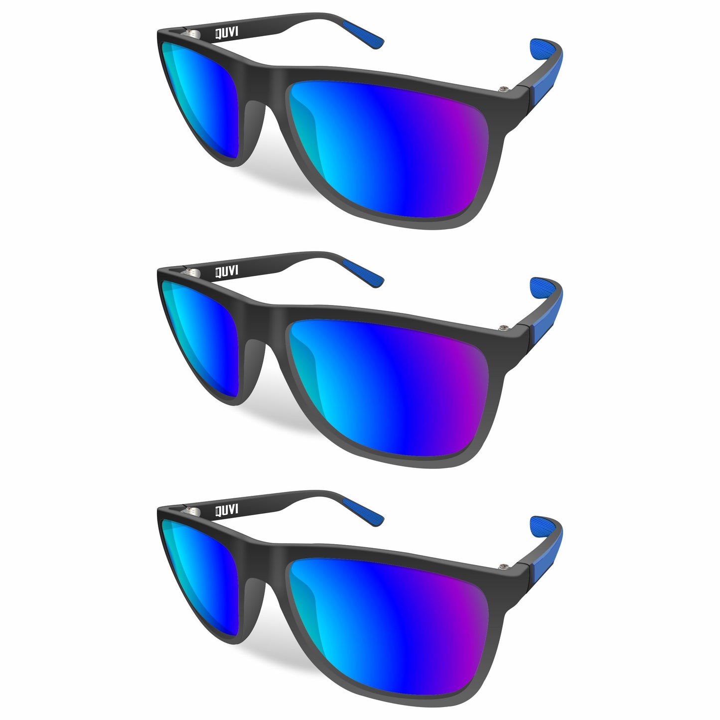 QUVI Polarized Sunglasses for Men | Mens Sunglasses Polarized UV Protection, Lightweight Men's Sun Glasses for Driving Sports Fishing Golf Cycling