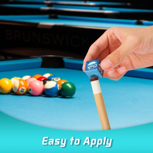 Rallyo Pool Chalk, 12-Pack of Billiard/Pool Cue Chalks, Pool Table Chalk for Games, Gifts, Home, Tournaments and Sports Hobbies