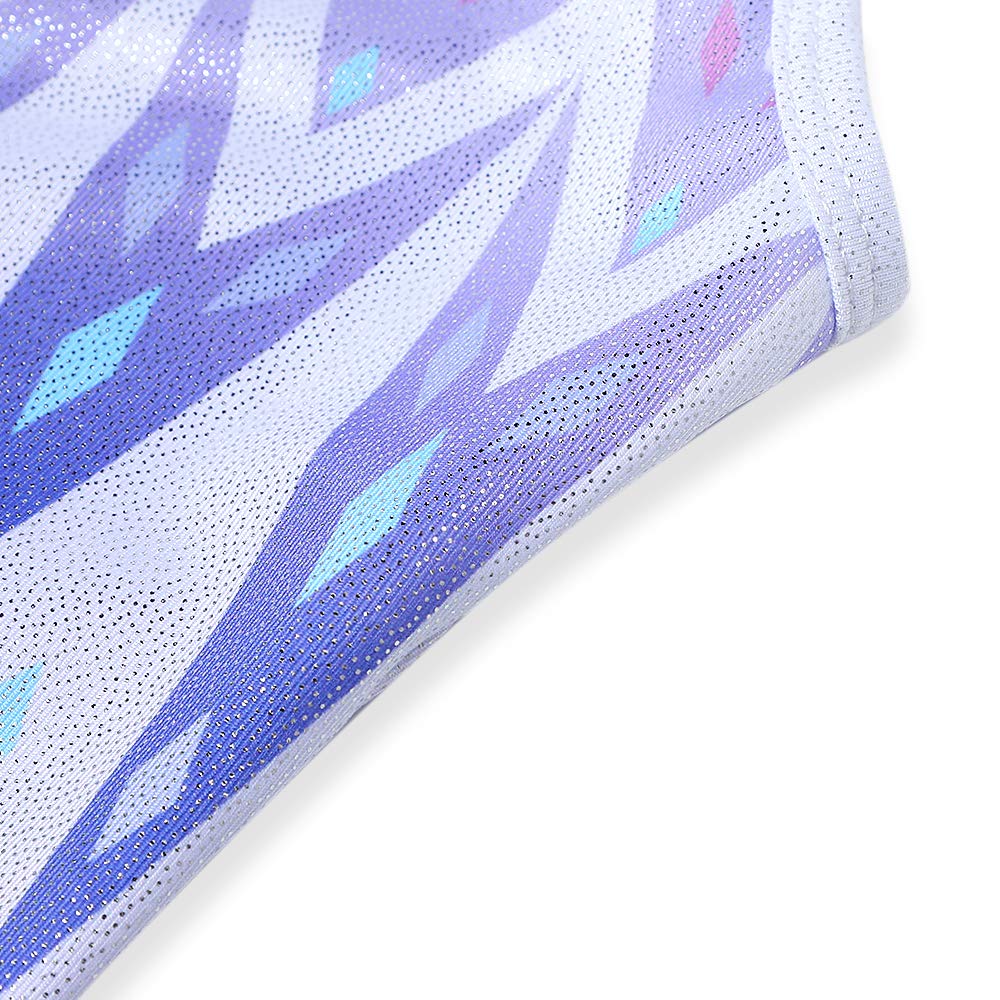 HOZIY Gymnastics Leotards for Toddler Girls 2t 3t Purple Snow Sparkles Snowflakes