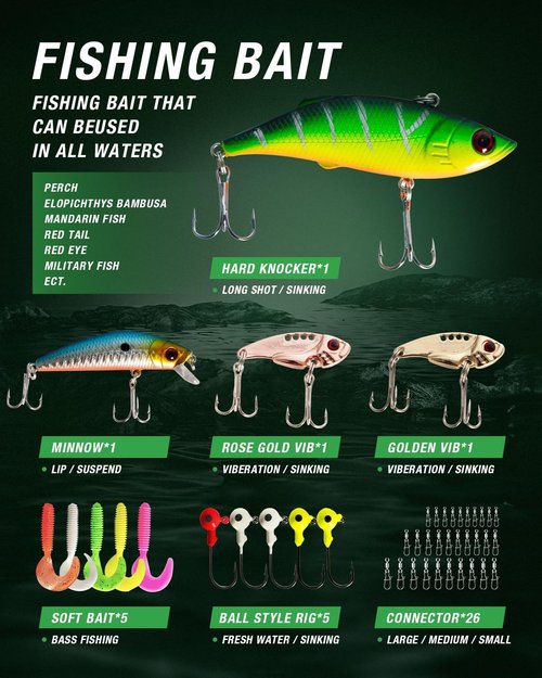 Ghosthorn Fishing Rod and Reel Combo Telescopic Collapsible Pole Kit Plier Portable Travel Kit with Carrier Bag for Freshwater Fishing Gift for Men Women