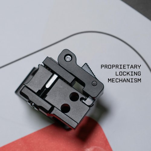 Monstrum Shrapnel Series Red Dot Riser Mount with Hypergrip QD Quick Release | Compatible with Aimpoint Micro T1/T2 Footprint | 1.93" Center Height