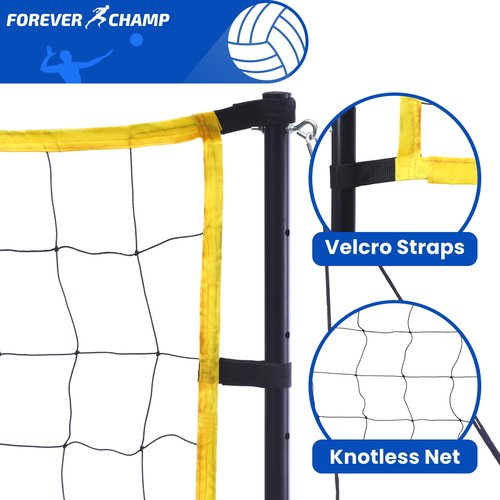Forever Champ Volleyball Net Outdoor - Includes 32x3 Feet Regulation Size Net - Volleyball Net for Backyard, Beach, or Pool