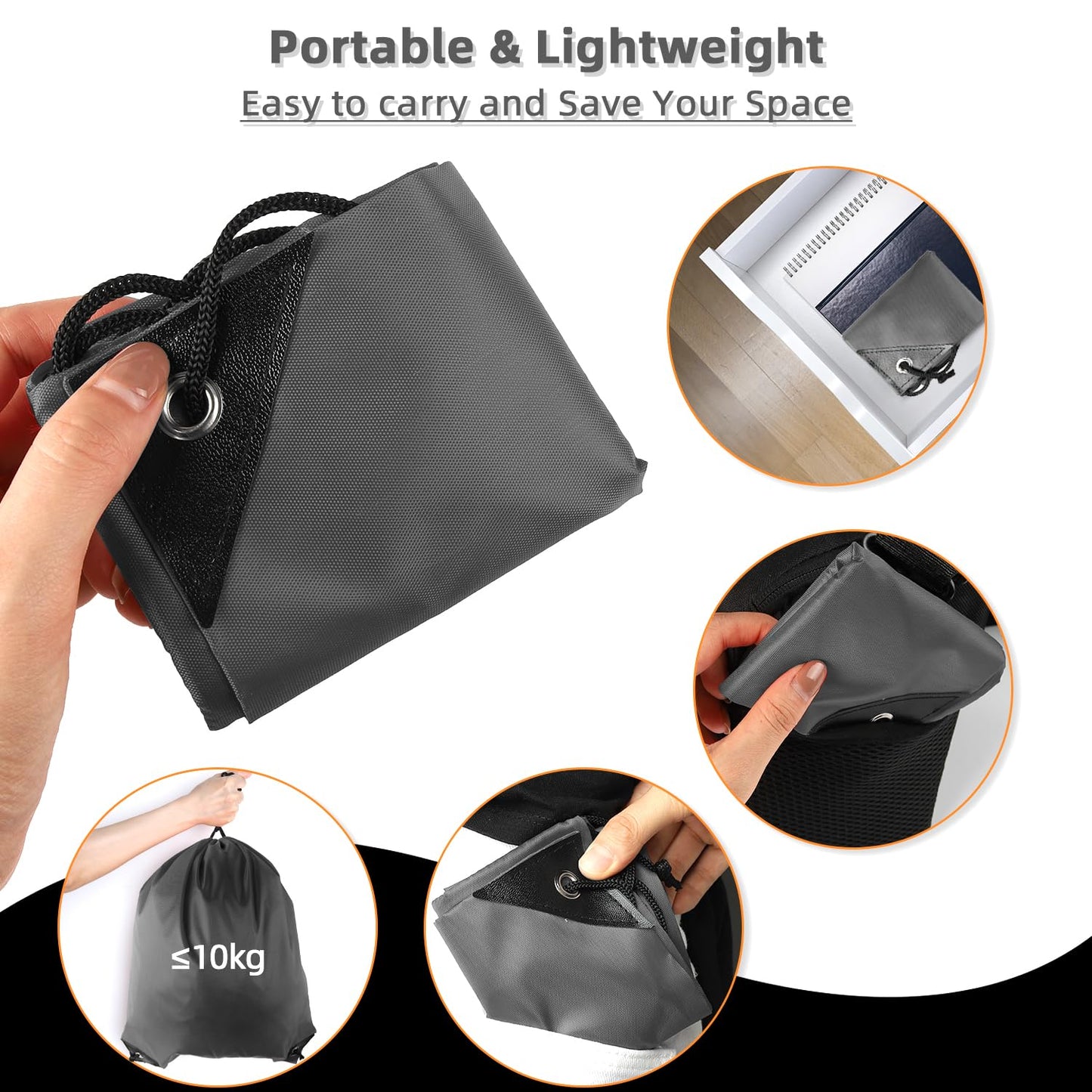 GoodtoU Drawstring Bags, Drawstring Nylon Backpack Draw String Bags Pack Bulk Cinch Sack for Sport, Traveling, Team (60Pcs, Grey)