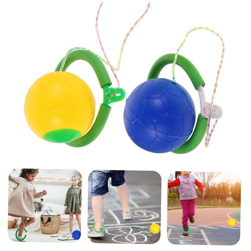 POPETPOP 2pcs Ankle Skip Ball for Adults with Rotating Ball for Outdoor Fun Durable Exercise Equipment for Family Activities