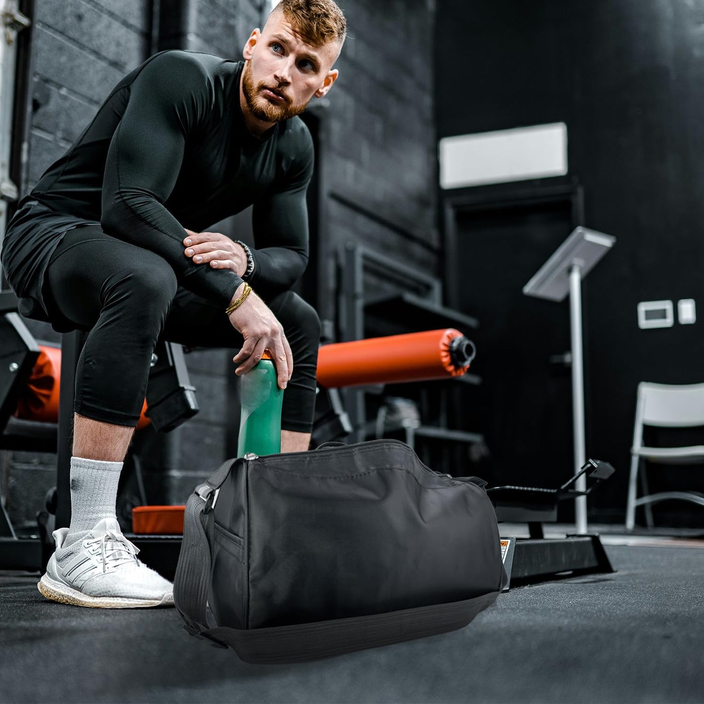 C&F BOGMOST Small Travel Duffel Bag Foldable Waterproof Gym Bag for Gym Beach Swim Bags Men Women Duffle Bag Lightweight Oxford Cloth Sports Bags -Rose Red
