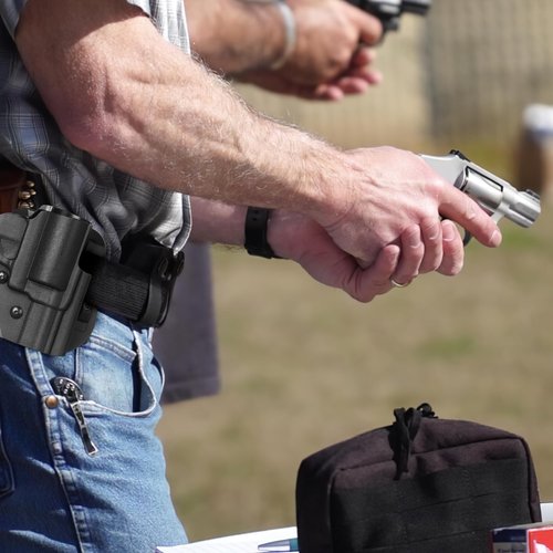 Cavebear OWB Paddle Holster - Fits 442 642 637 etc.Most Types of S&W J Frame Revolver,Adj.Cant & Retention,Fast Draw,Outside Waistband Carry- Right Hand