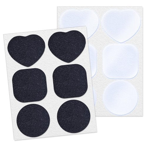 Heavy Duty Repair Patch Kit for Bounce House, Fabric, Tent, Canvas, Canopy, Pool Floats, RV Awning, Boat Covers, Waterproof, Clear and Black, 12PCS