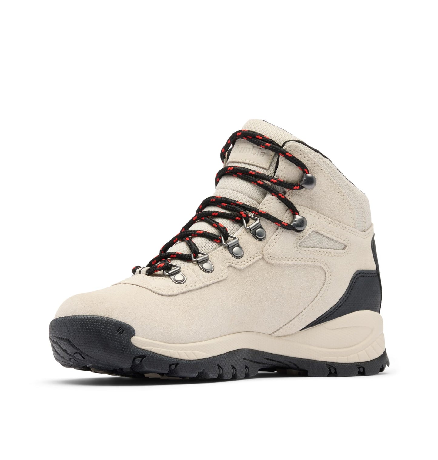 Columbia Women's Newton Ridge Plus Waterproof Amped, Cloud Grey/Poppy Red, 5.5 Wide
