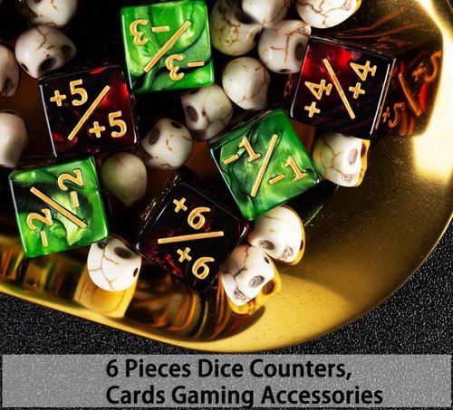 for MTG Playmat with Zones, 24 x 14 in Strong Edge Stitching Card Mat, for TCG and Board Game Mat, for Magic The Gathering Playmat with Storage Bag and 6 Dice, Skeleton Gunners Pattern