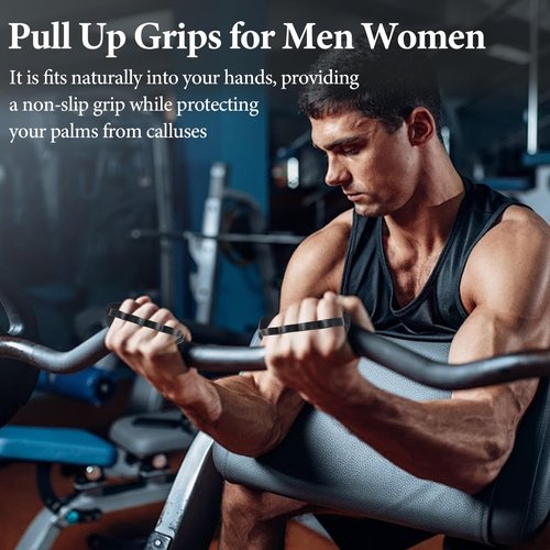 Weight Lifting Grips for Men Women, Silicone Gym Hand Grips Pull Up Grips, Anti-Slip Workout Gloves for Weight Lifting, Dumbbell, Gym Training and Exercise, 2Pcs