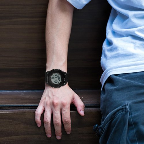 FANMIS Men Pedometer Watches Military Multifunctional 50M Waterproof Digital Outdoor Sports Watch