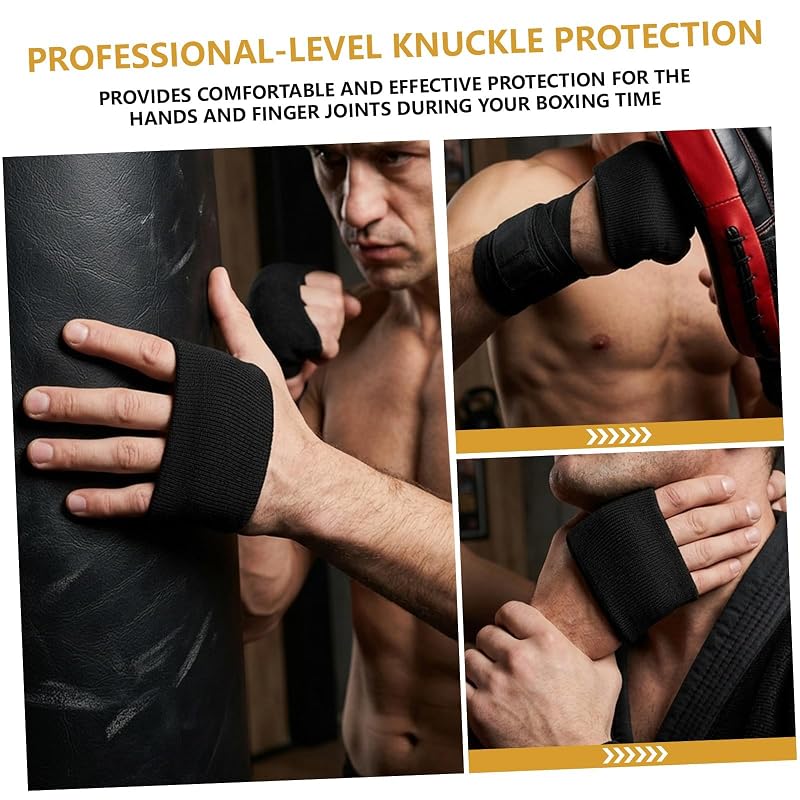 Knuckle Guards for Boxing – Gel Padding 2 Pairs, Black + White, Lightweight Hand Guards